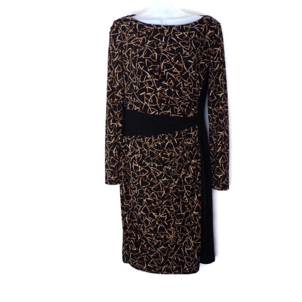 Lauren Ralph Lauren Two-Tone Print Shirred 2426
